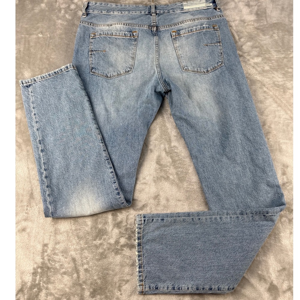 Mauro Grifoni Jeans Mens 36 Light Blue Distressed EUC - Picture 2 of 10